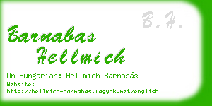 barnabas hellmich business card